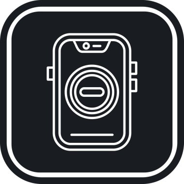 akıllı kamera simgesi vektör çizimi çizimi