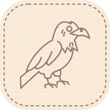 vektör illüstrasyonu, çizgi film simgesi ögesi.