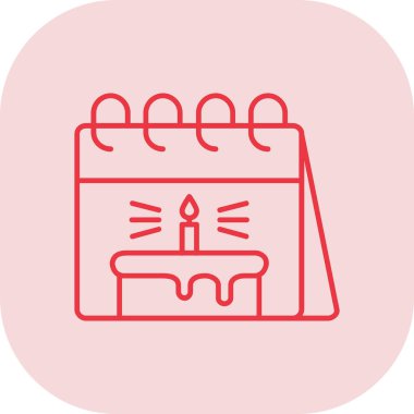 Takvim simgesi vektör illüstrasyonu