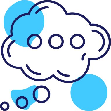 Bulut. Web simgesi basit illüstrasyon