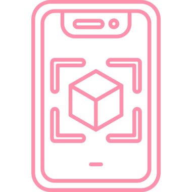 Smartphone Simgesi, vektör illüstrasyonu