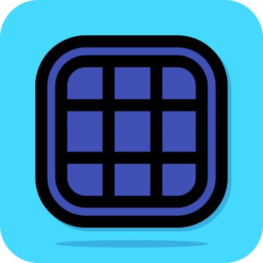 Modern bir simgenin vektör illüstrasyonu