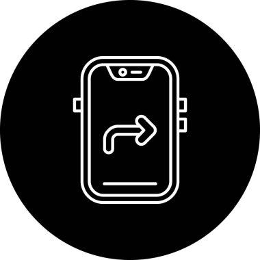 Akıllı telefon simgesinin vektör illüstrasyonu