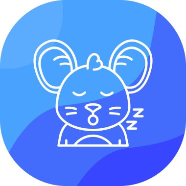 Uyuyan simge vektör illüstrasyonu