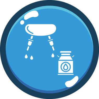 Petrol varili vektör simgesi modern basit tasarım