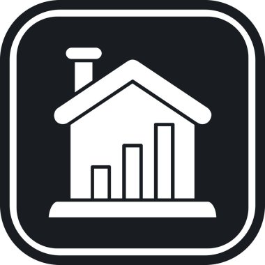 Ev. Web simgesi basit illüstrasyon