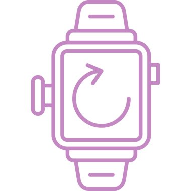 İzle. Web simgesi basit illüstrasyon