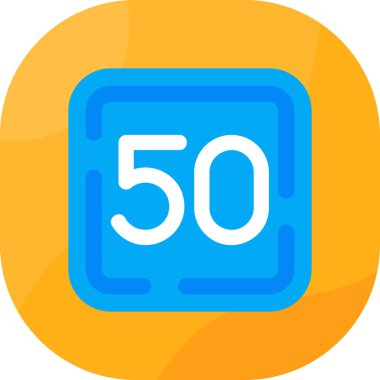 Doldurulmuş ana hat biçiminde 5 hız simgesi