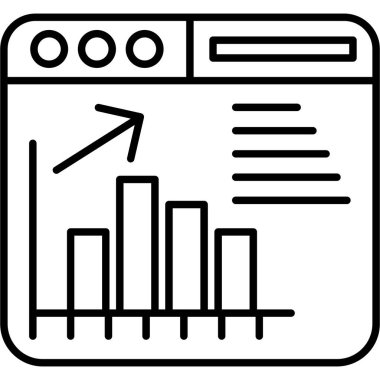 grafik ikonu vektör illüstrasyonu