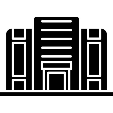 Bina simgesi. vektör illüstrasyonu