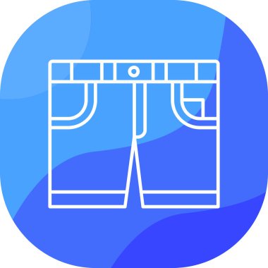 Pantolon. Web simgesi basit illüstrasyon