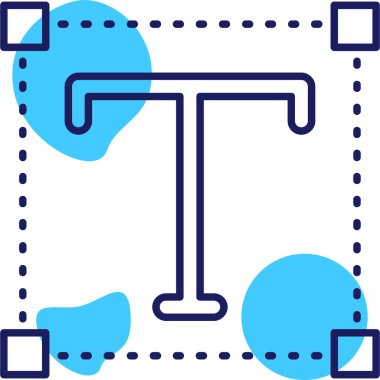 Mavi çizgi su musluğu simgesi beyaz arkaplanda izole edildi. Vektör İllüstrasyonu