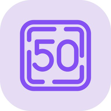 6 numaralı simge vektörü. Taslak işareti. izole.