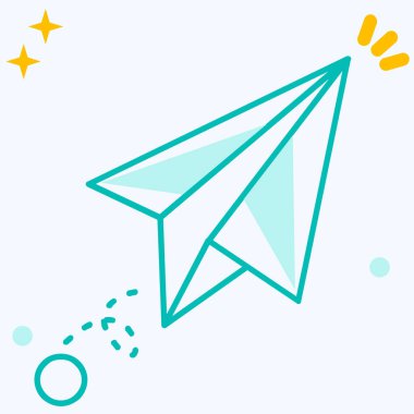 zarf simgesi, vektör çizimi