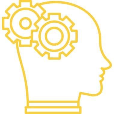 İnsan başlığı. Web simgesi basit tasarım.