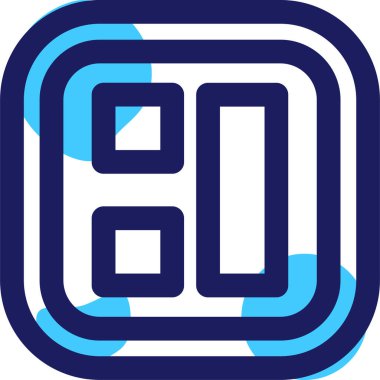 8 numaralı logo simge tasarım şablonu öğeleri