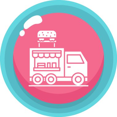 Kamyon. Web simgesi basit illüstrasyon