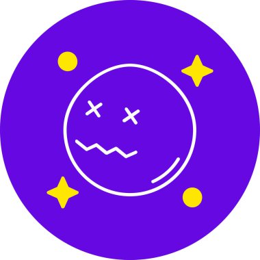 Bir Cadılar Bayramı simgesinin vektör illüstrasyonu