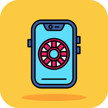 Modern akıllı telefon simgesinin vektör çizimi