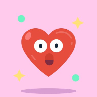 Sevgililer günün kutlu olsun. Sevimli çizgi film karakteri. vektör