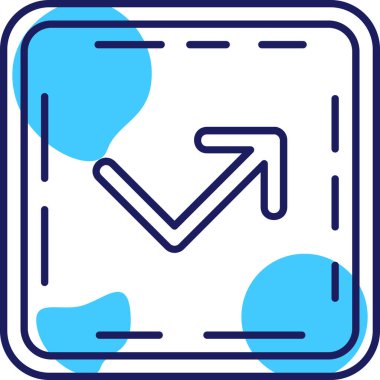 Haçlı bir haritanın vektör çizimi