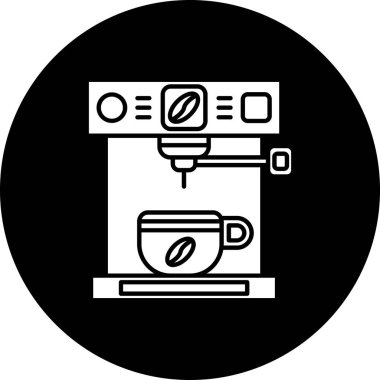 Vektör kahve makinesi simgesi