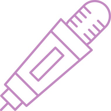 boya fırçası web simgesi, basit illüstrasyon