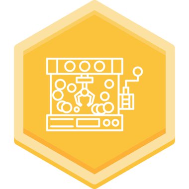 Bir robot simgesinin vektör illüstrasyonu