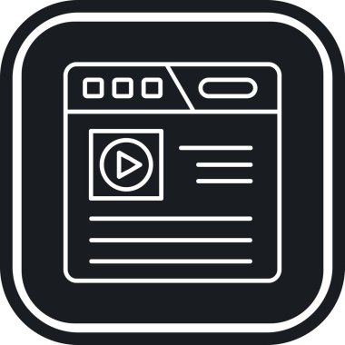 video kamera ikonu vektör illüstrasyonu