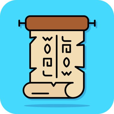 Bir çantanın karikatür simgesinin vektör çizimi