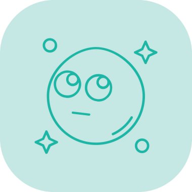 çizgi gezegen simgesi beyaz arkaplanda izole edildi. Renkli taslak konsepti. vektör illüstrasyonu