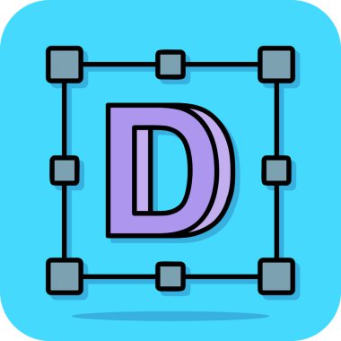 F harfi logo tasarım şablonu