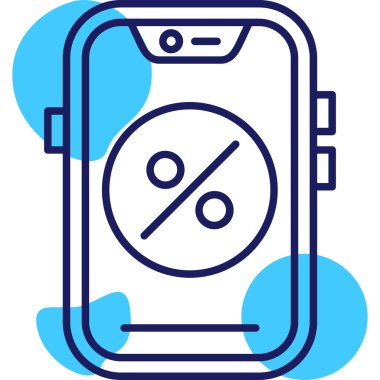 Akıllı telefon. Web simgesi basit illüstrasyon