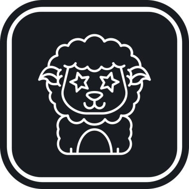 hayvan vektör çizgisi simgesi