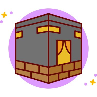 Hazine kutusu ikonu. Web tasarımı için hazine kutusu vektör simgesinin düz çizimi