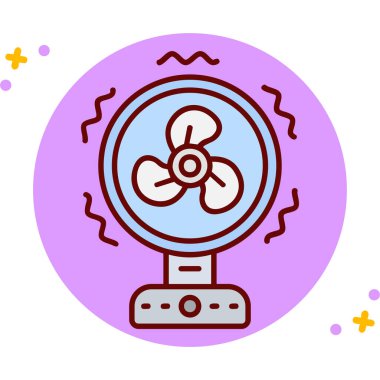 fan simgesi vektör illüstrasyonu