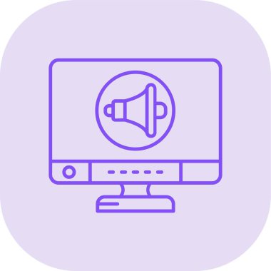 Konuşmacı. Web simgesi basit illüstrasyon