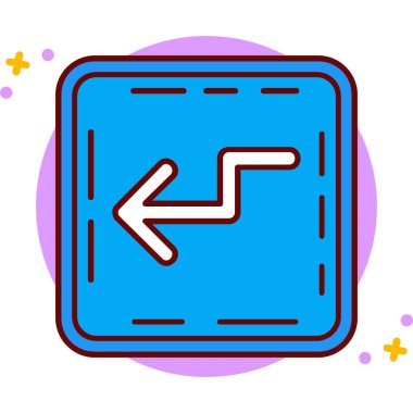 ok simgesi vektör illüstrasyonu