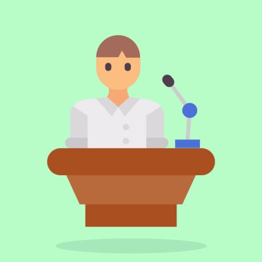 Hoparlör simgesi, vektör, illüstrasyon