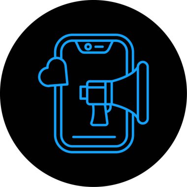 Vektör akıllı telefon simgesi illüstrasyonu