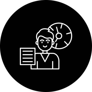 İş ve finans simgesinin vektör illüstrasyonu