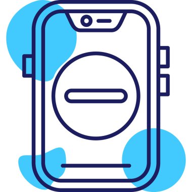 Akıllı telefon simgesinin vektör illüstrasyonu