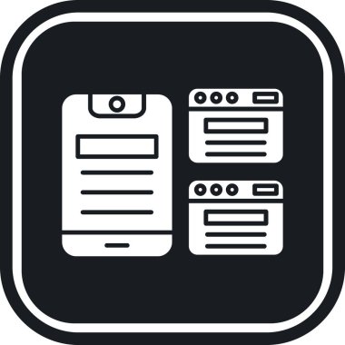 Web tasarım ikonu vektör illüstrasyonu
