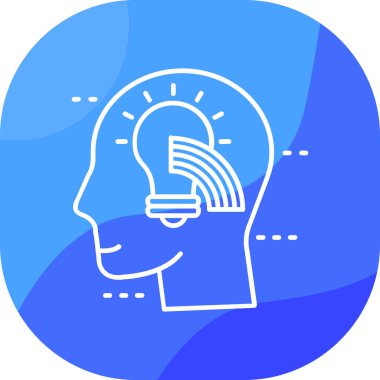 Ana hatlar biçiminde insan başı simgesi