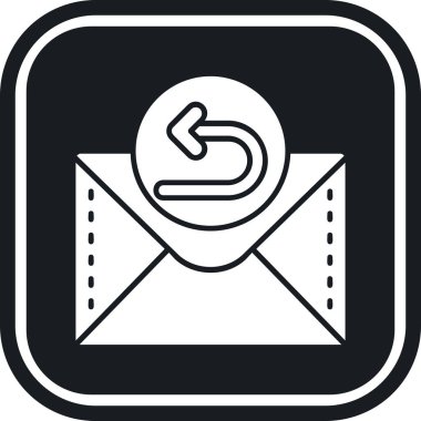 zarf simgesi vektör illüstrasyonu