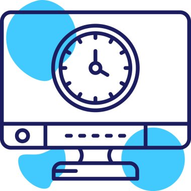 Bilgisayar. Web simgesi basit illüstrasyon