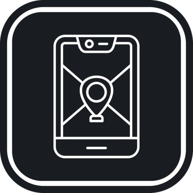 konum simgesi vektör illüstrasyonu