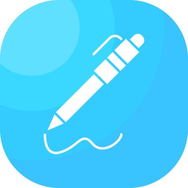 Kalem. Web simgesi basit illüstrasyon