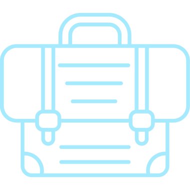 Evrak çantası. Web simgesi vektör illüstrasyonu