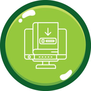 Bilgisayar. Web simgesi basit illüstrasyon